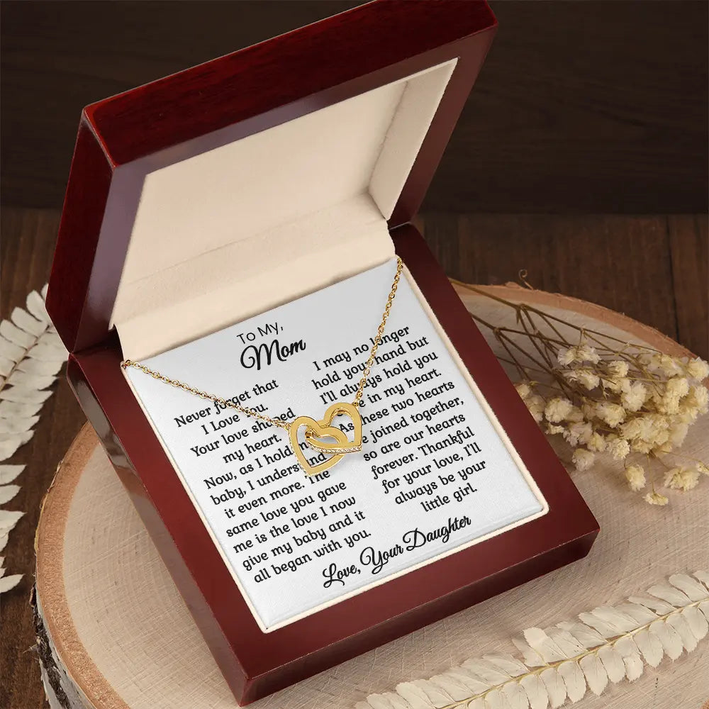 Mom Gift For Her Heart Pendants Necklace Jewellery Gift For Mom Heartfelt Sentimental Present For Mothers ShineOn Fulfillment