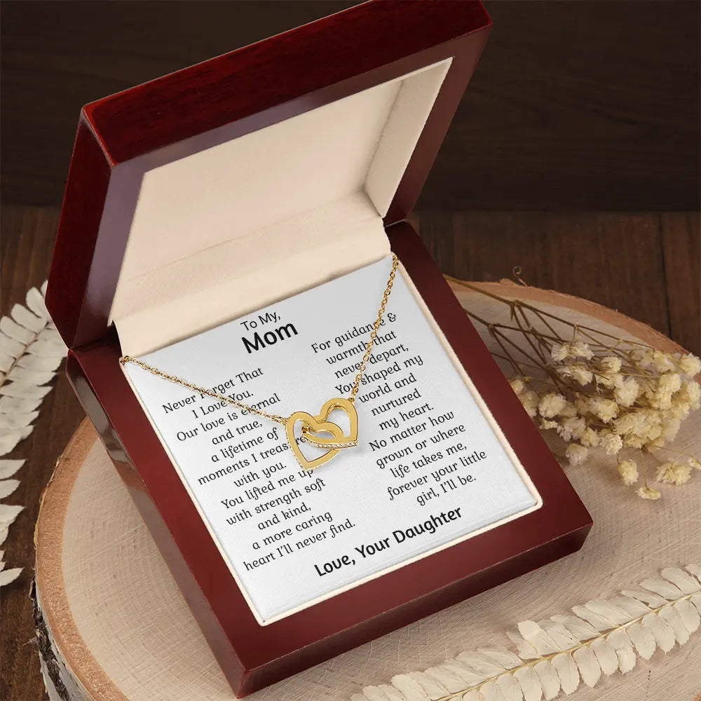Mom Gift For Her Heart Pendant Necklace Heartfelt Jewellery Gift Mothers Present ShineOn Fulfillment