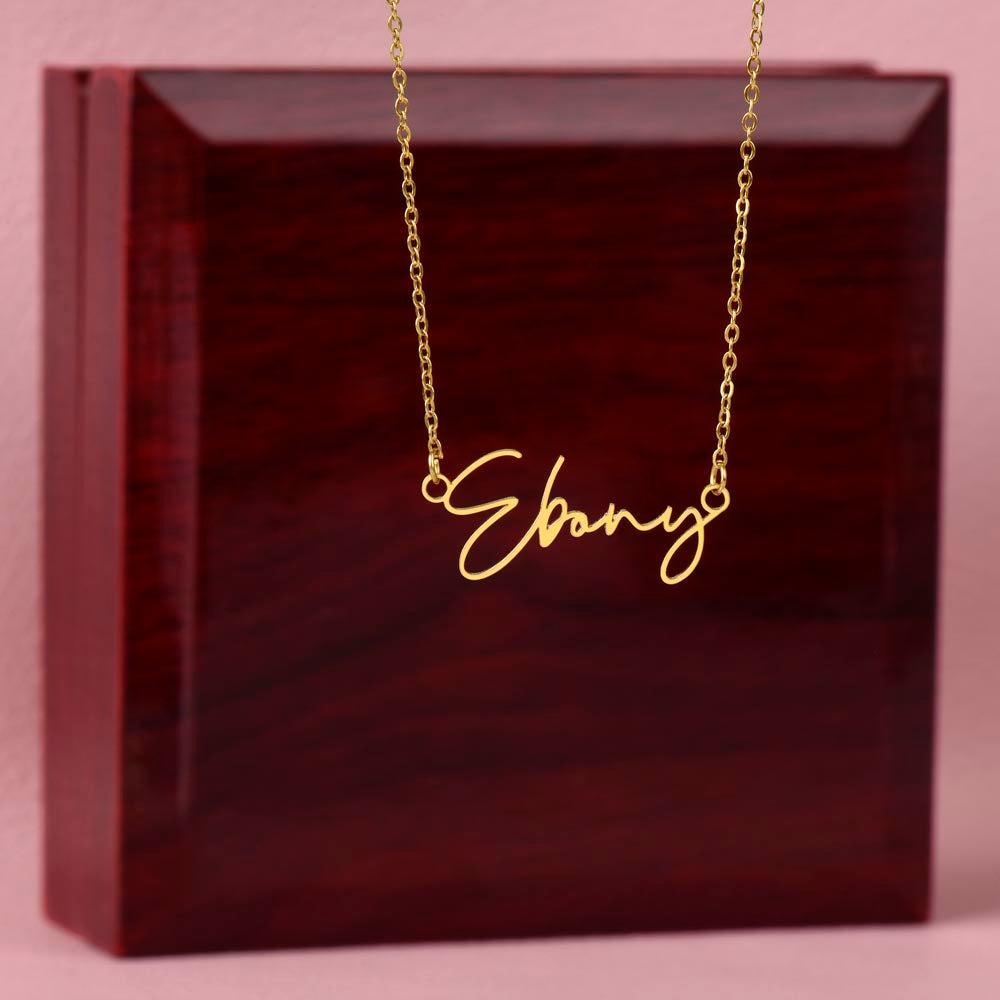 Scripted Name Pendant Necklace Gift Yourself Or Gift For Her