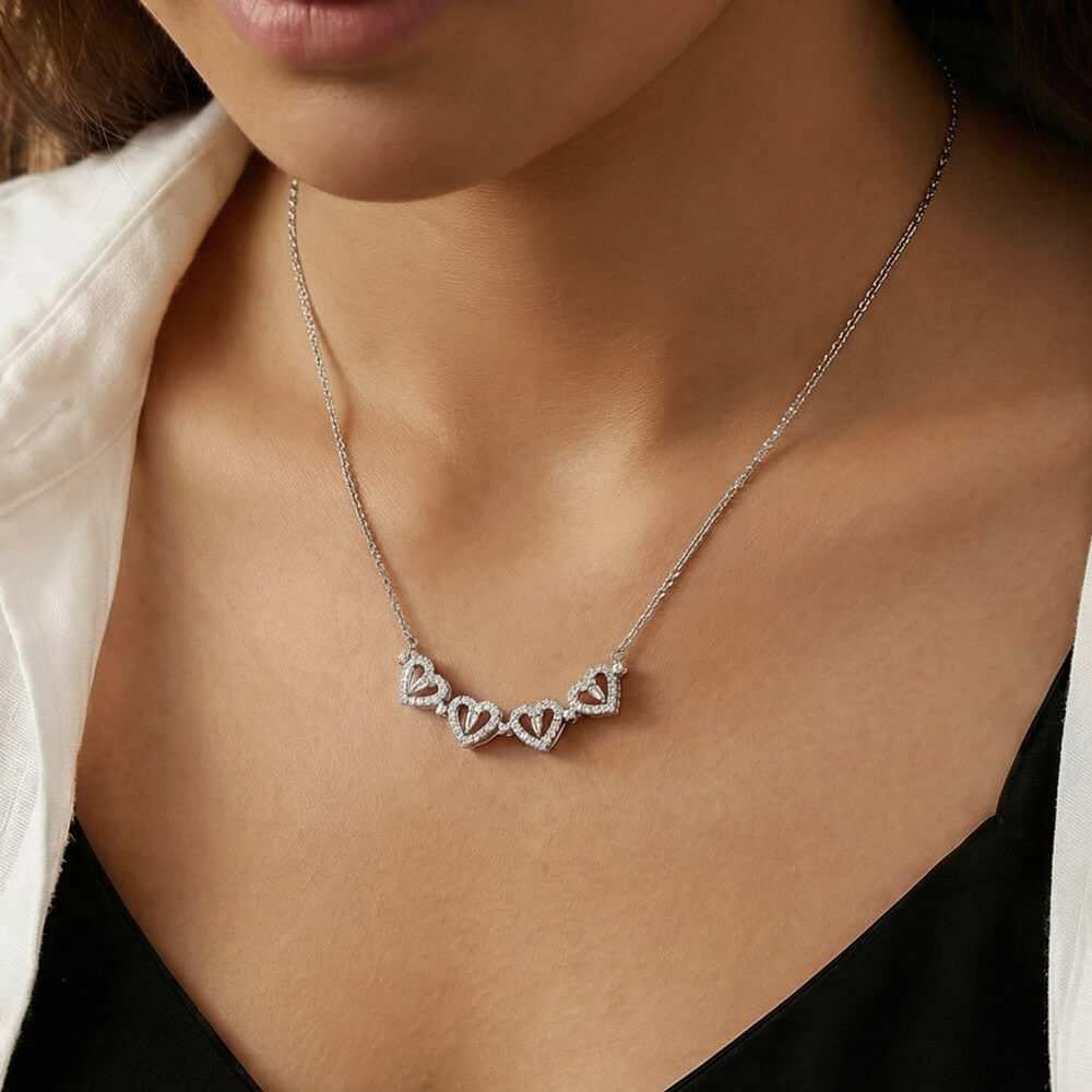 Bonus Mom Necklace Gift A Magnetic Heart Clover Pendant