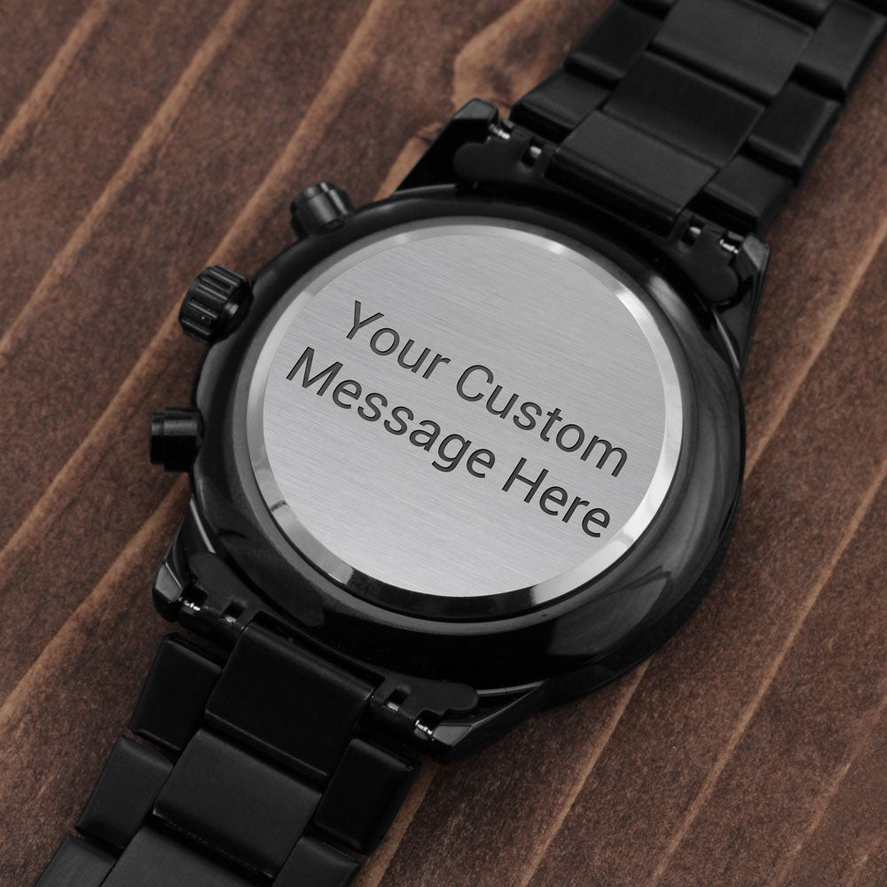 Custom Engraved Chronograph Watch Gift For Him