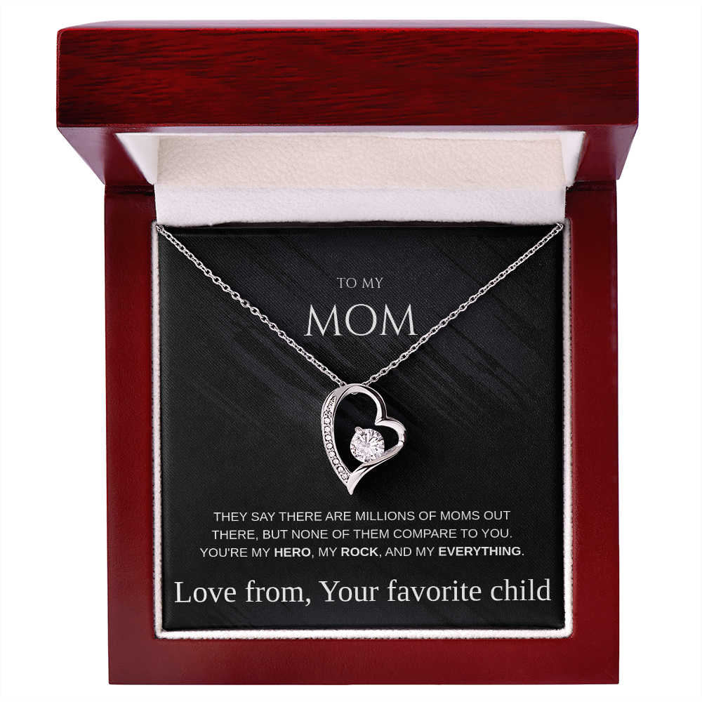 Heart Pendant Necklace Gift For Mom