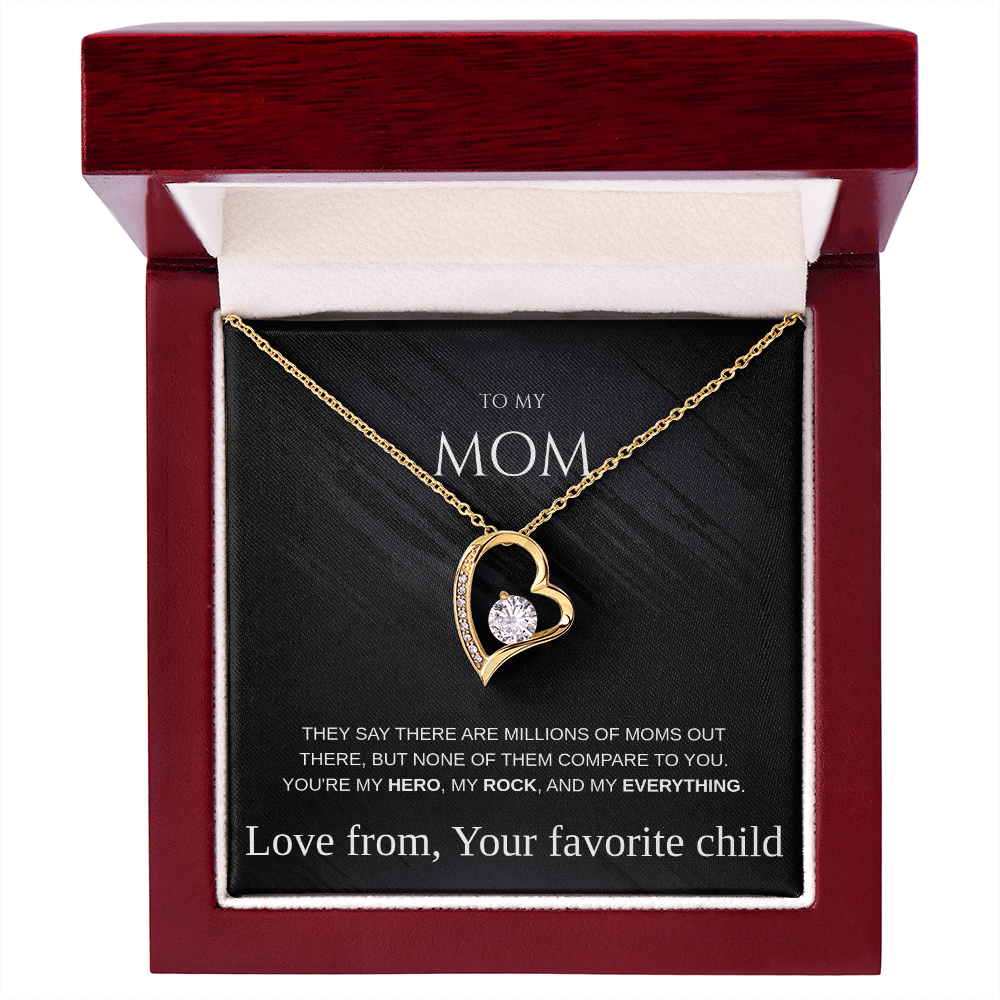 Heart Pendant Necklace Gift For Mom