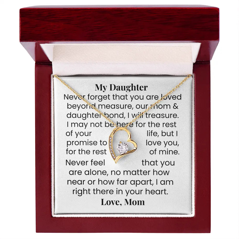 Daughter Gift Jewellery Heart Pendant Necklace Gift For Her Birthday Graduation Gift ShineOn Fulfillment
