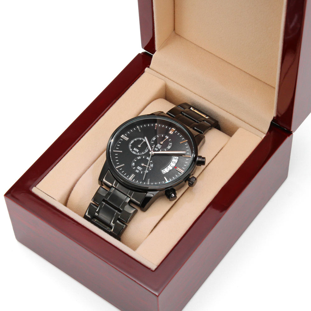 Custom Engraved Chronograph Watch Gift For Him