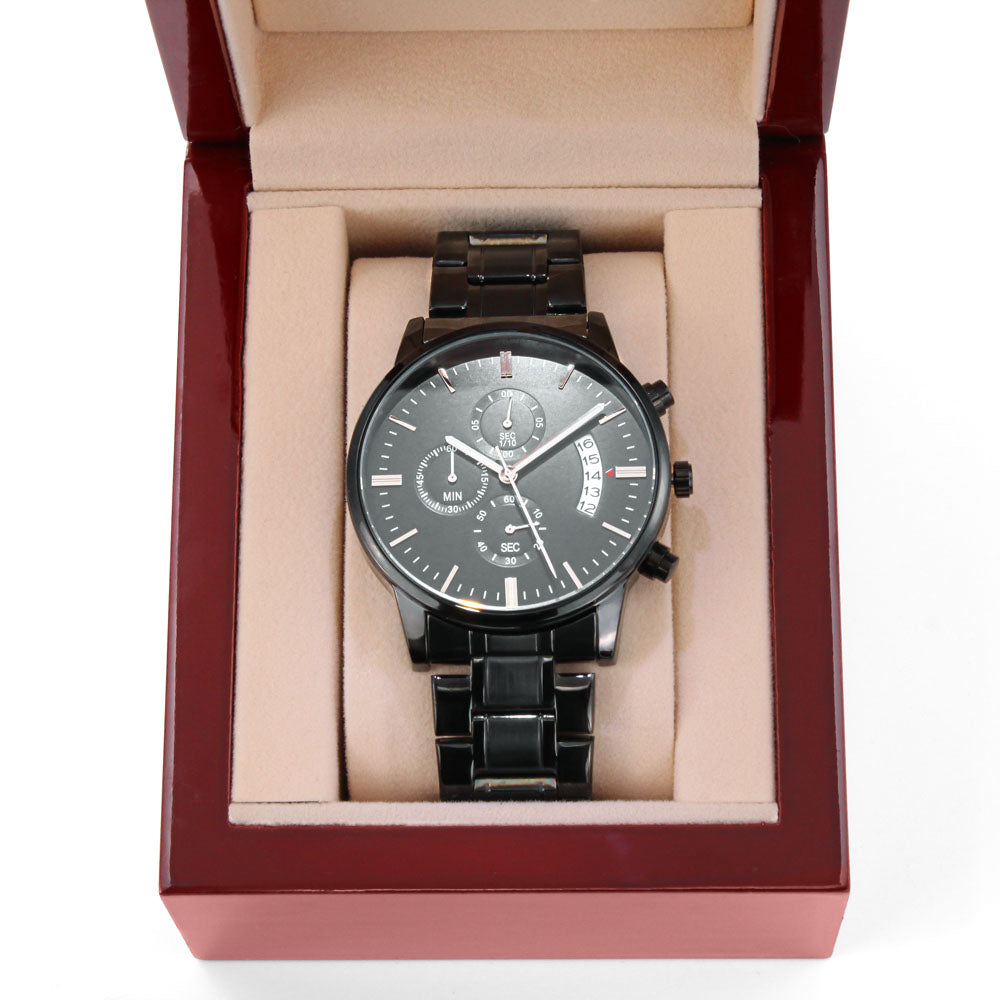 Custom Engraved Chronograph Watch Gift For Him