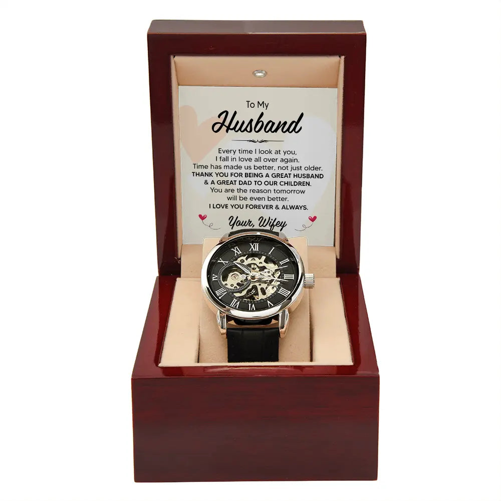 Watch Gift For Husband Gift For Him Anniversary Gift His Birthday Fathers Day Present ShineOn Fulfillment