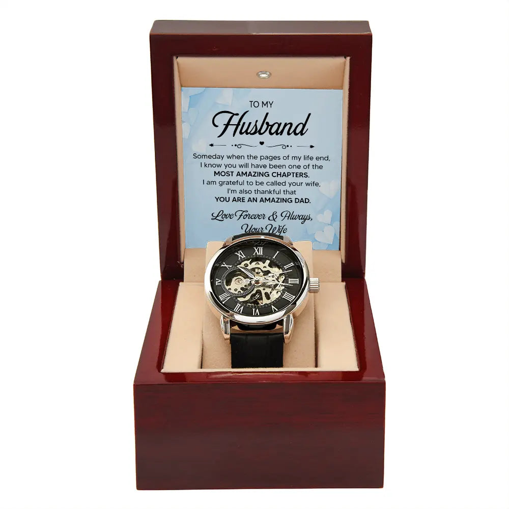 Husband Gift For Him Watch Anniversary His Birthday Fathers Day Present ShineOn Fulfillment