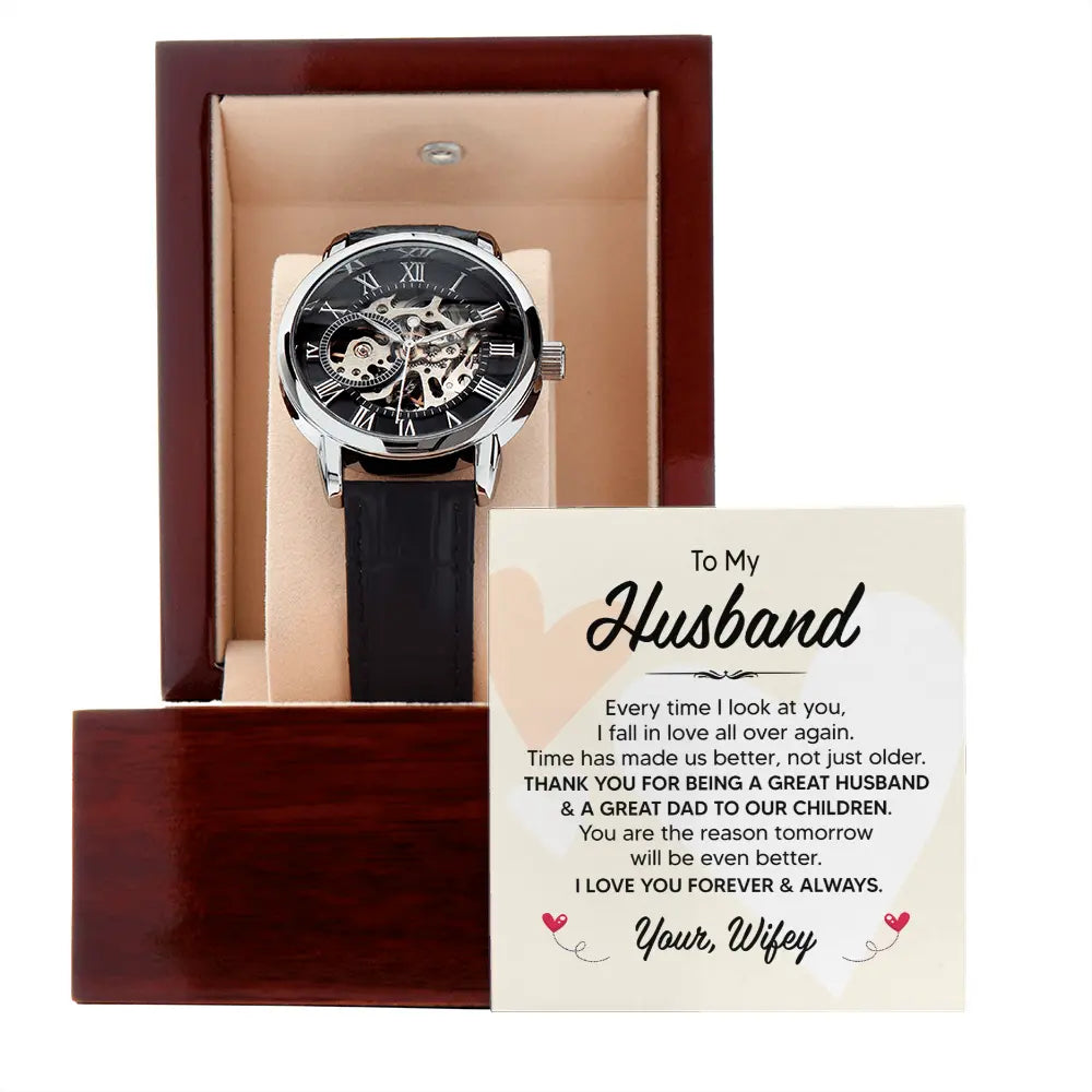 Watch Gift For Husband Gift For Him Anniversary Gift His Birthday Fathers Day Present ShineOn Fulfillment