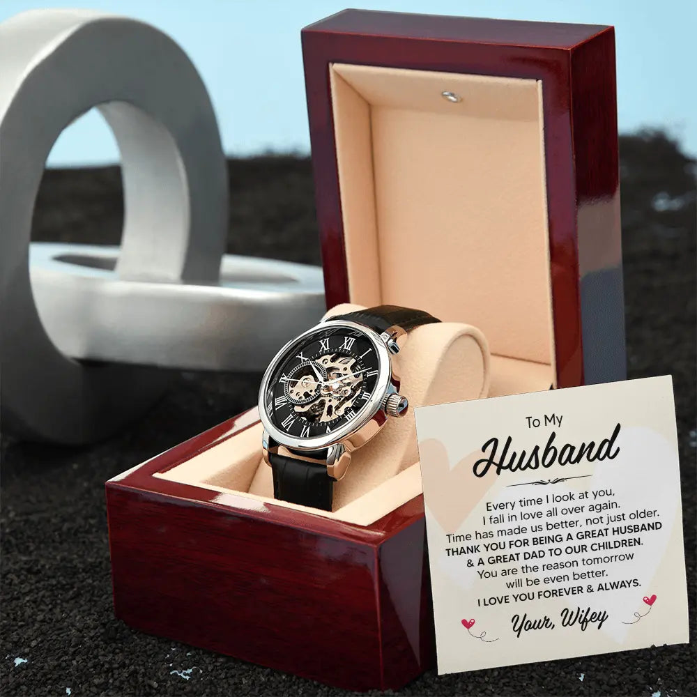 Watch Gift For Husband Gift For Him Anniversary Gift His Birthday Fathers Day Present ShineOn Fulfillment