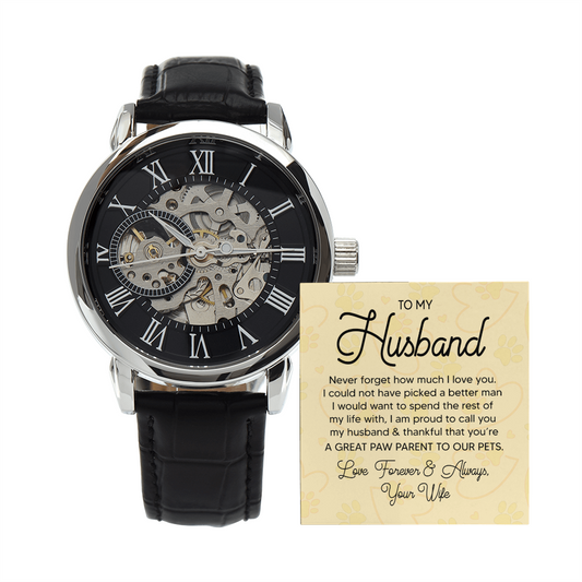 Men's Openwork Watch - Luxury Gift