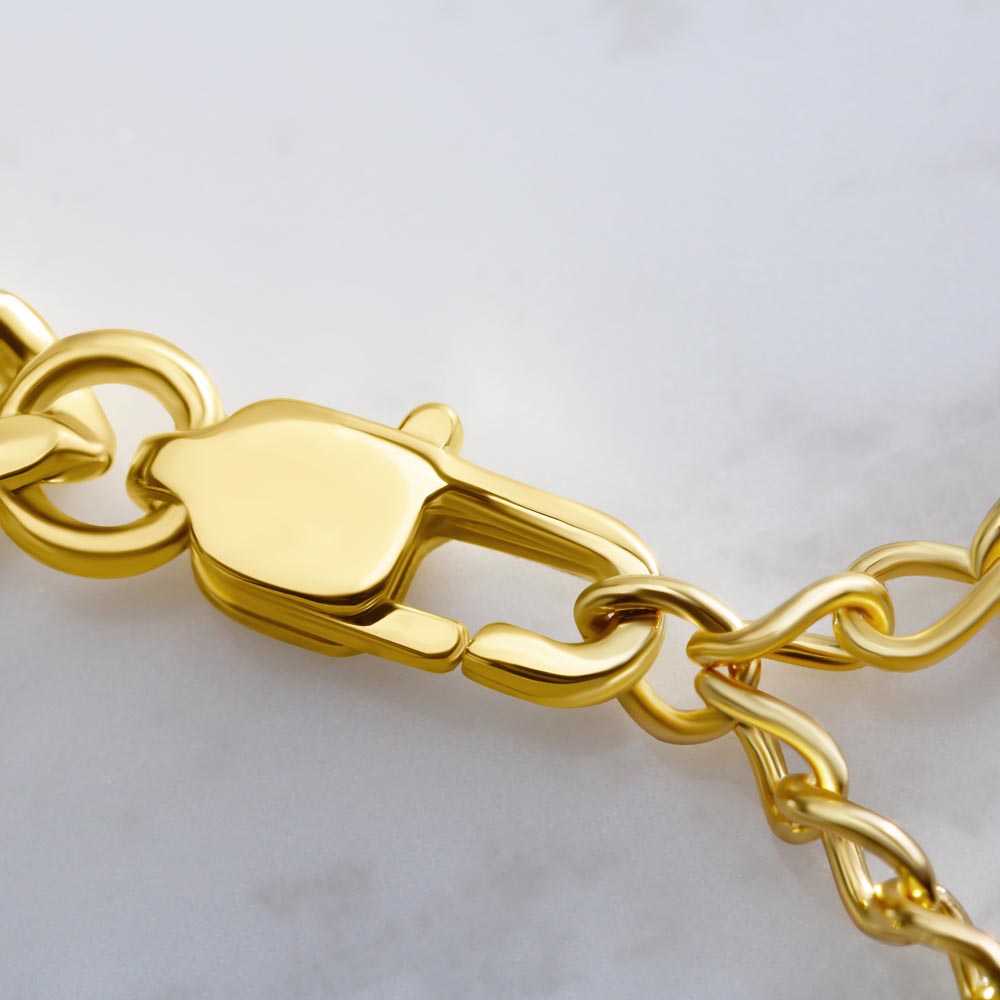 Personalized Gift For Dad Cuban Chain Necklace Father's Gift From Daughter