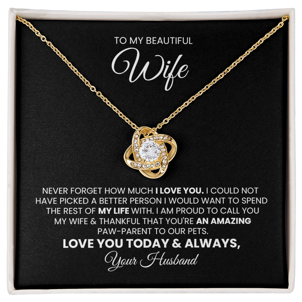 Love Knot Necklace Gift for Pet Mom | Fur Mom Mother's Day Gift