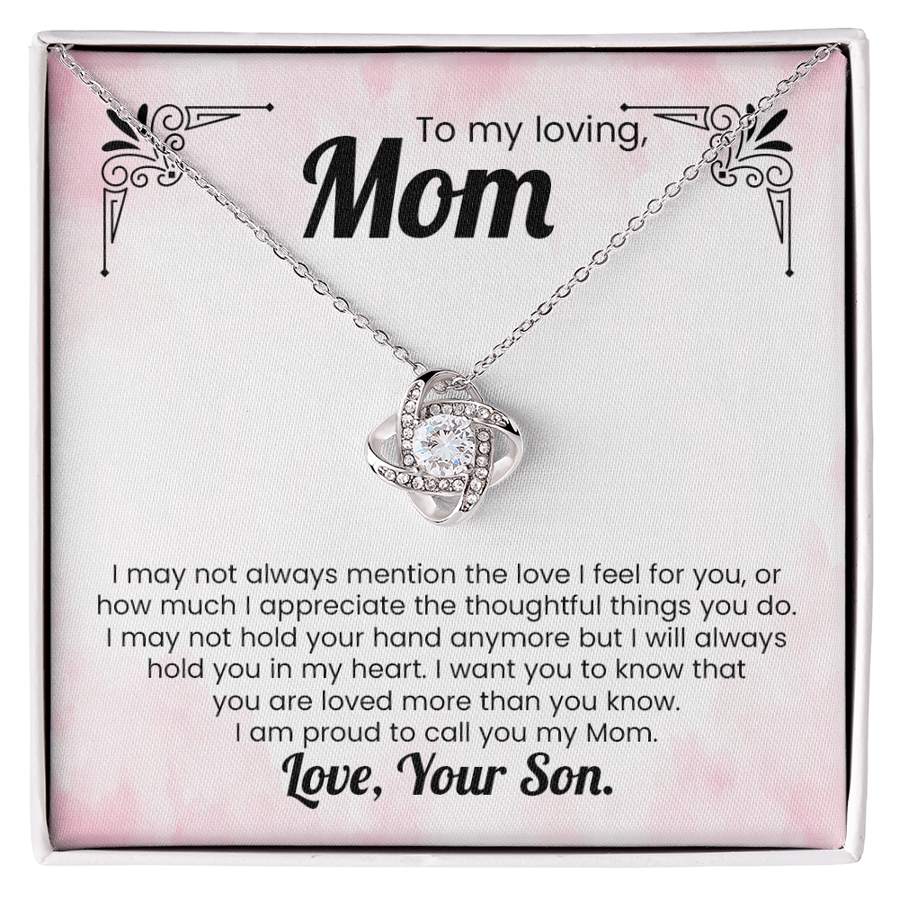 Mom Gift Pendant Necklace Mother's Day Gift For Her From Son Sentimental Present