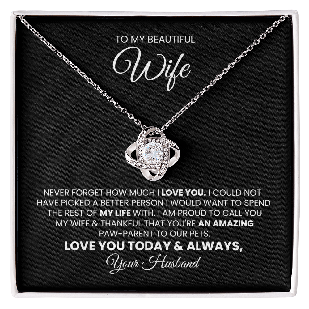 Love Knot Necklace Gift for Pet Mom | Fur Mom Mother's Day Gift