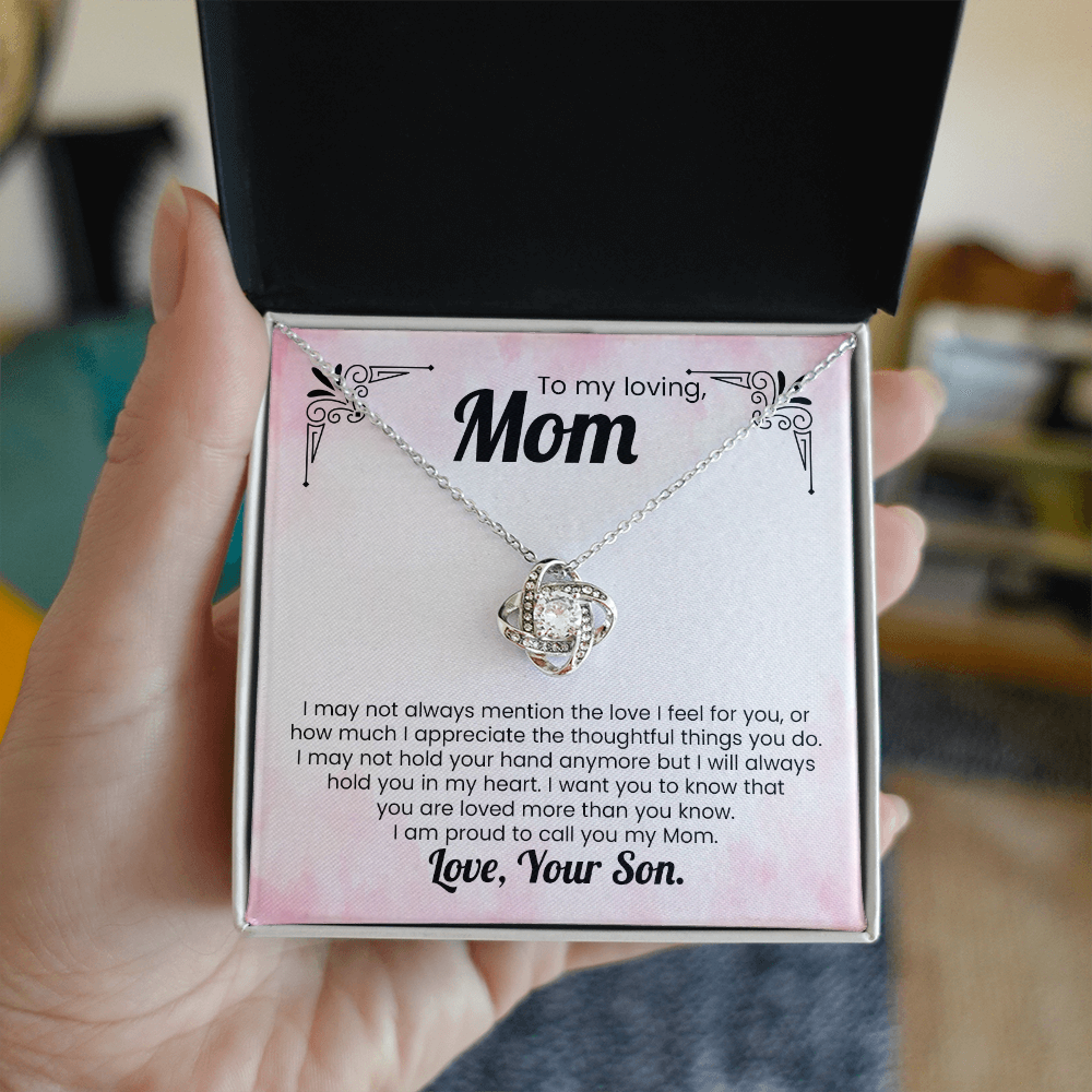 Mom Gift Pendant Necklace Mother's Day Gift For Her From Son Sentimental Present