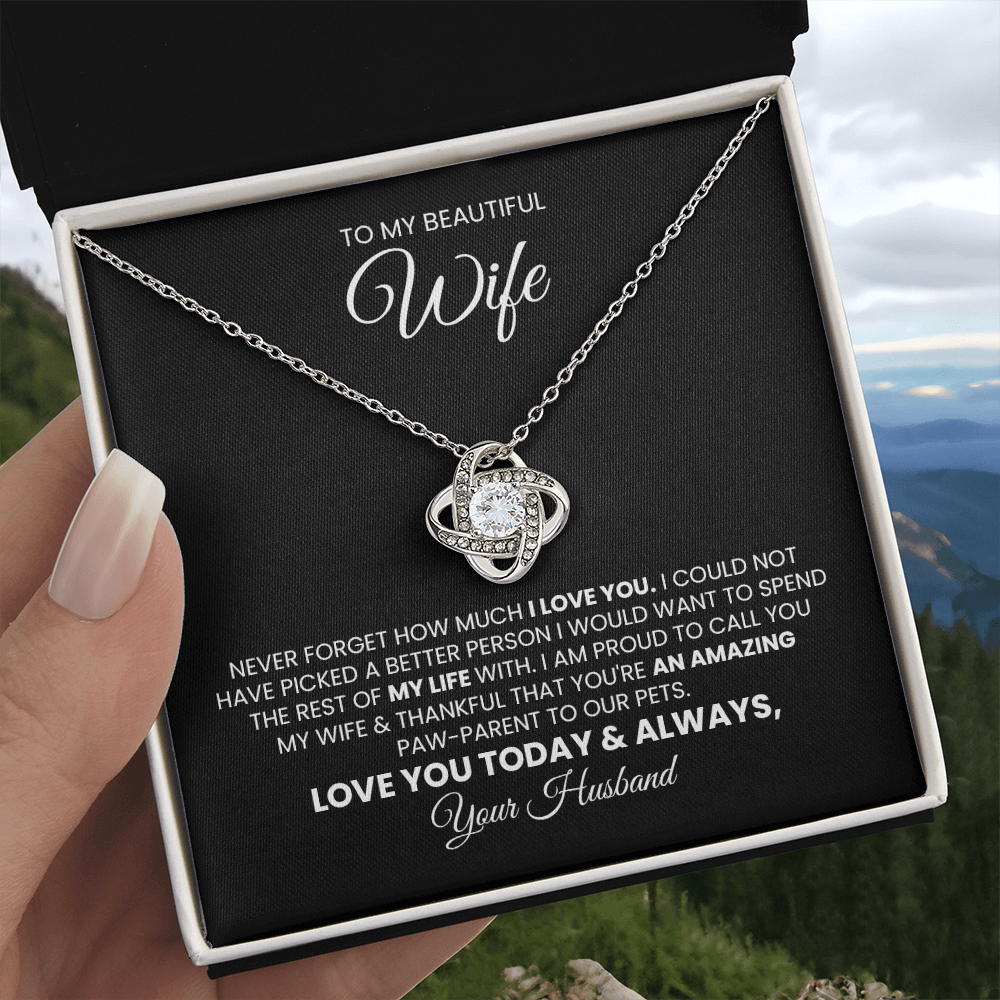 Love Knot Necklace Gift for Pet Mom | Fur Mom Mother's Day Gift