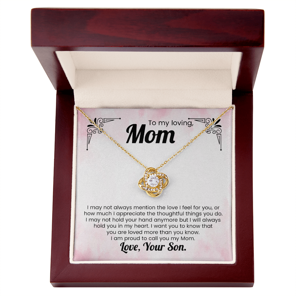 Mom Gift Pendant Necklace Mother's Day Gift For Her From Son Sentimental Present