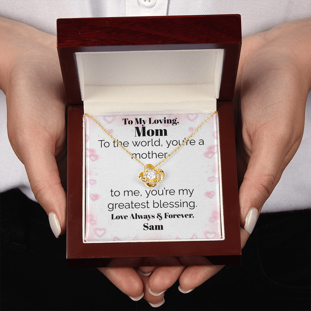 Necklace Love Knot Pendant Jewelry Gift For Mom