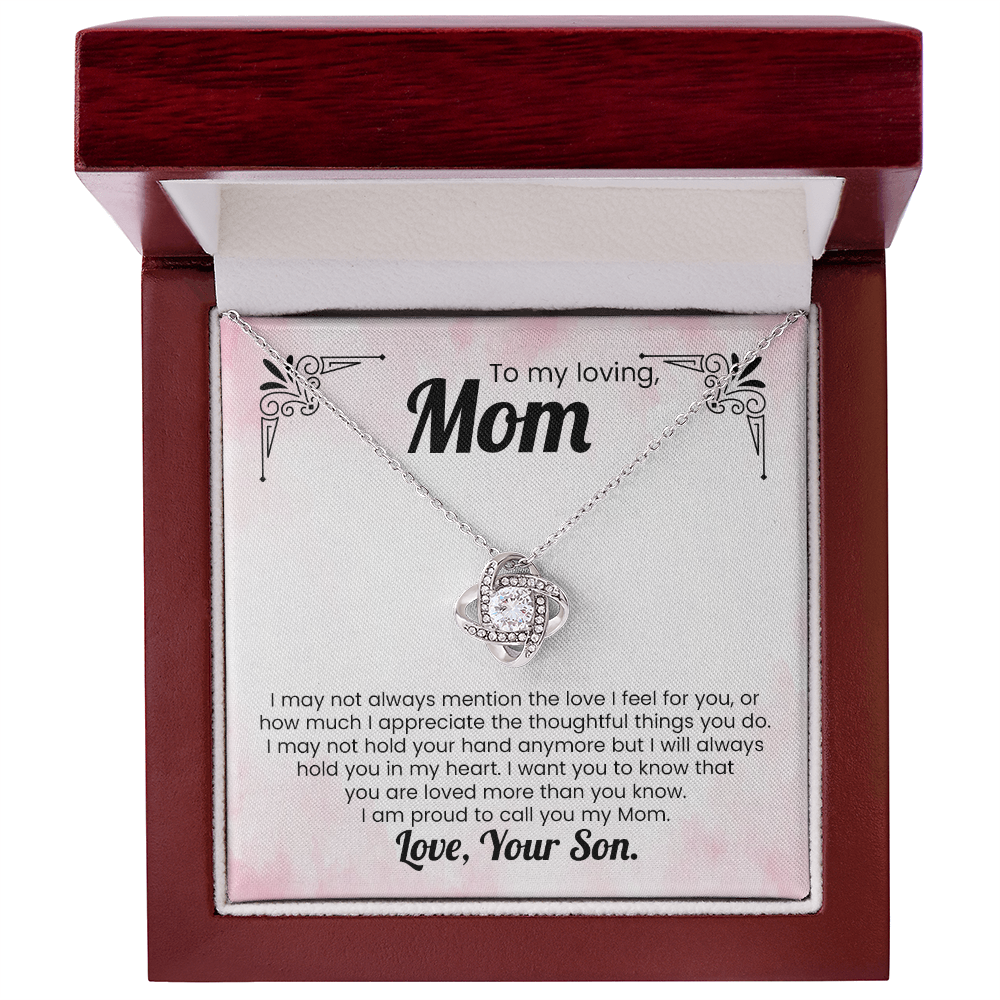 Mom Gift Pendant Necklace Mother's Day Gift For Her From Son Sentimental Present