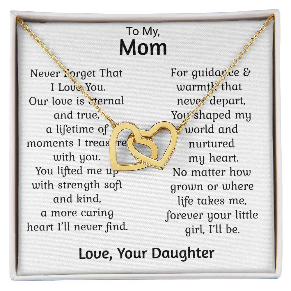 Mom Gift For Her Heart Pendant Necklace Heartfelt Jewellery Gift Mothers Present ShineOn Fulfillment