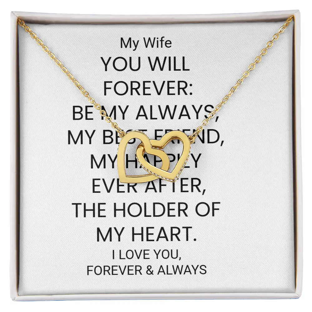 Love Heart Pendant Necklace Wife Gift For Her Anniversary Birthday Gift Special Gift ShineOn Fulfillment