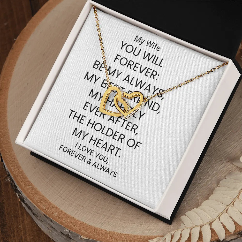 Love Heart Pendant Necklace Wife Gift For Her Anniversary Birthday Gift Special Gift ShineOn Fulfillment