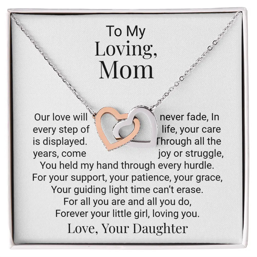 Mom Gift For Her Heart Pendant Necklace Jewellery Mothers Day Present ShineOn Fulfillment