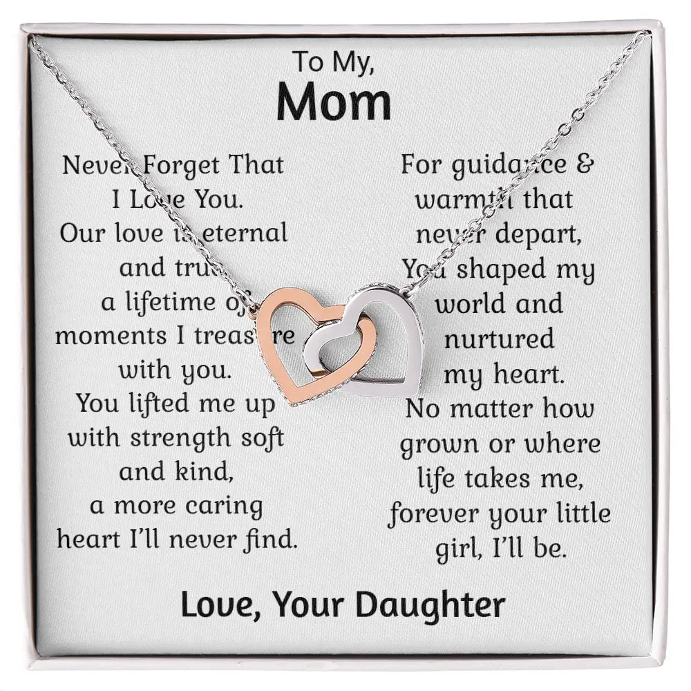 Mom Gift For Her Heart Pendant Necklace Heartfelt Jewellery Gift Mothers Present ShineOn Fulfillment