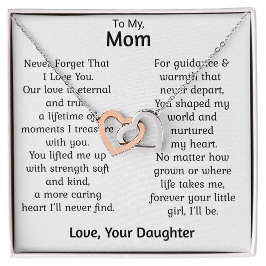 Mom Gift For Her Heart Pendant Necklace Heartfelt Jewellery Gift Mothers Present ShineOn Fulfillment