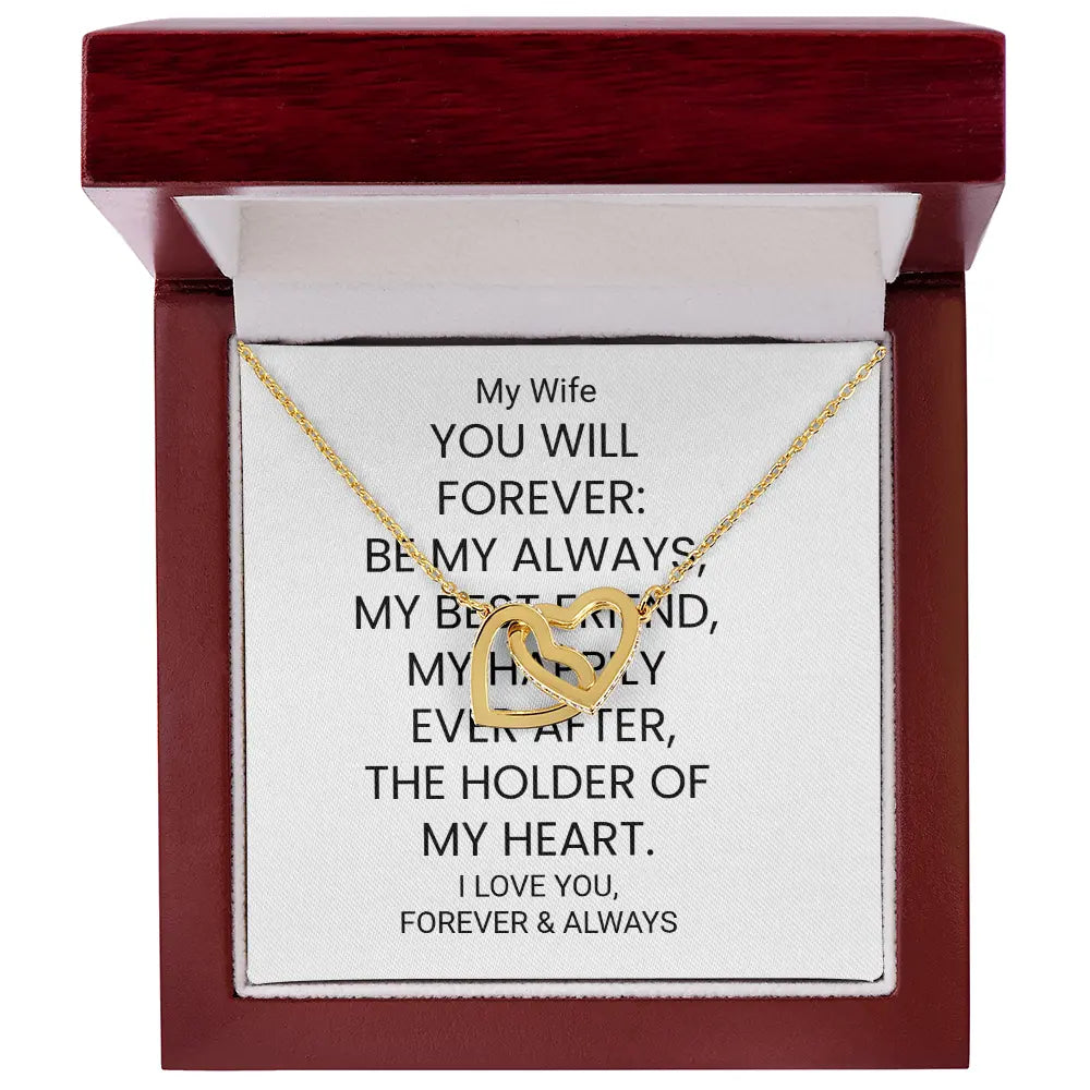 Love Heart Pendant Necklace Wife Gift For Her Anniversary Birthday Gift Special Gift ShineOn Fulfillment