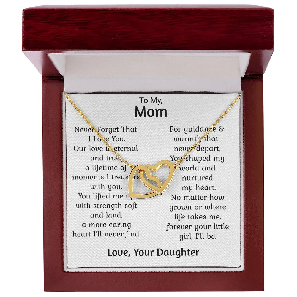 Mom Gift For Her Heart Pendant Necklace Heartfelt Jewellery Gift Mothers Present ShineOn Fulfillment