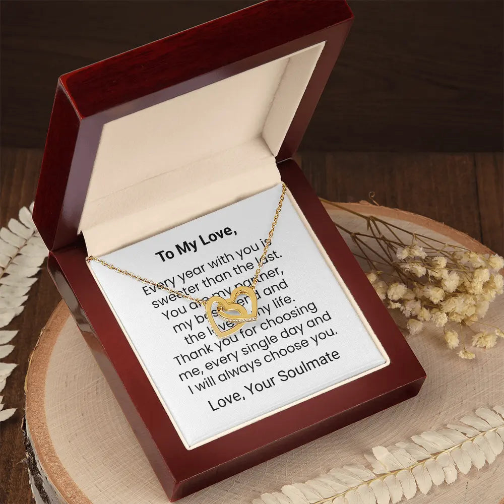 Wife Gift Heart Pendant Necklace Gift For Her Jewellery Wife Anniversary Birthday Soulmate Gift ShineOn Fulfillment