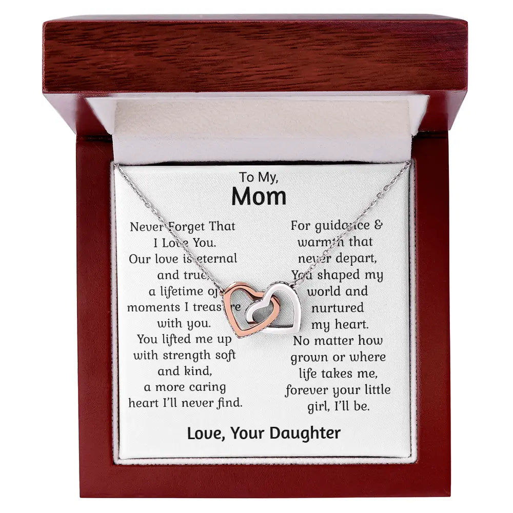 Mom Gift For Her Heart Pendant Necklace Heartfelt Jewellery Gift Mothers Present ShineOn Fulfillment