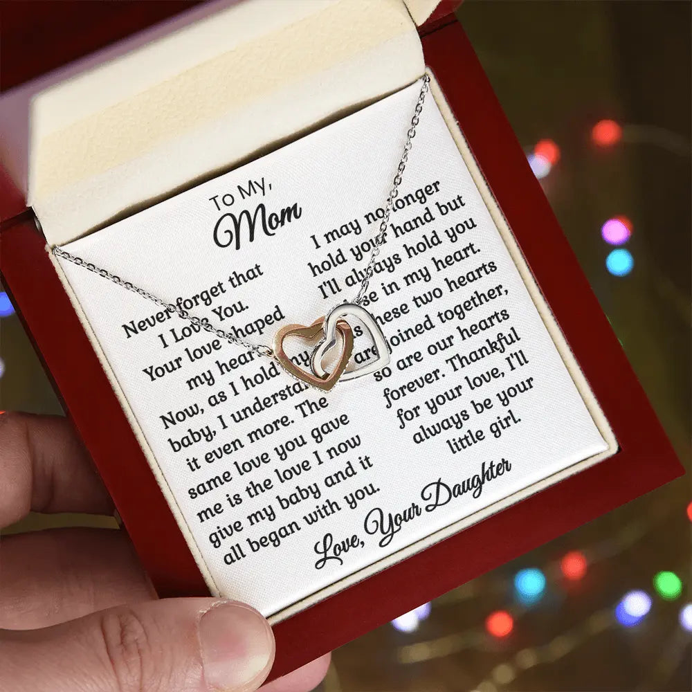Mom Gift For Her Heart Pendants Necklace Jewellery Gift For Mom Heartfelt Sentimental Present For Mothers ShineOn Fulfillment