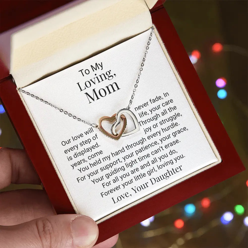 Mom Gift For Her Heart Pendant Necklace Jewellery Mothers Day Present ShineOn Fulfillment