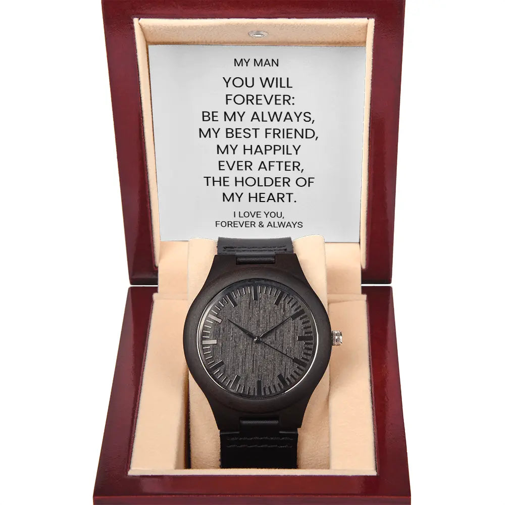 Wooden Watch Husband Gift Heartfelt Birthday Gift For Him Anniversary Gift For Him ShineOn Fulfillment