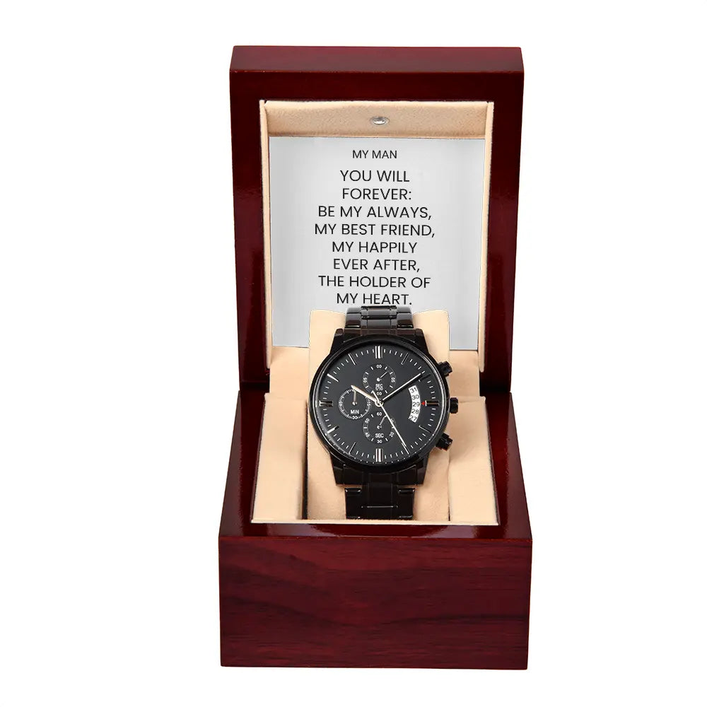 Chronograph Watch Husband Gift  For Him Anniversary Present Soulmate Birthday Gift ShineOn Fulfillment