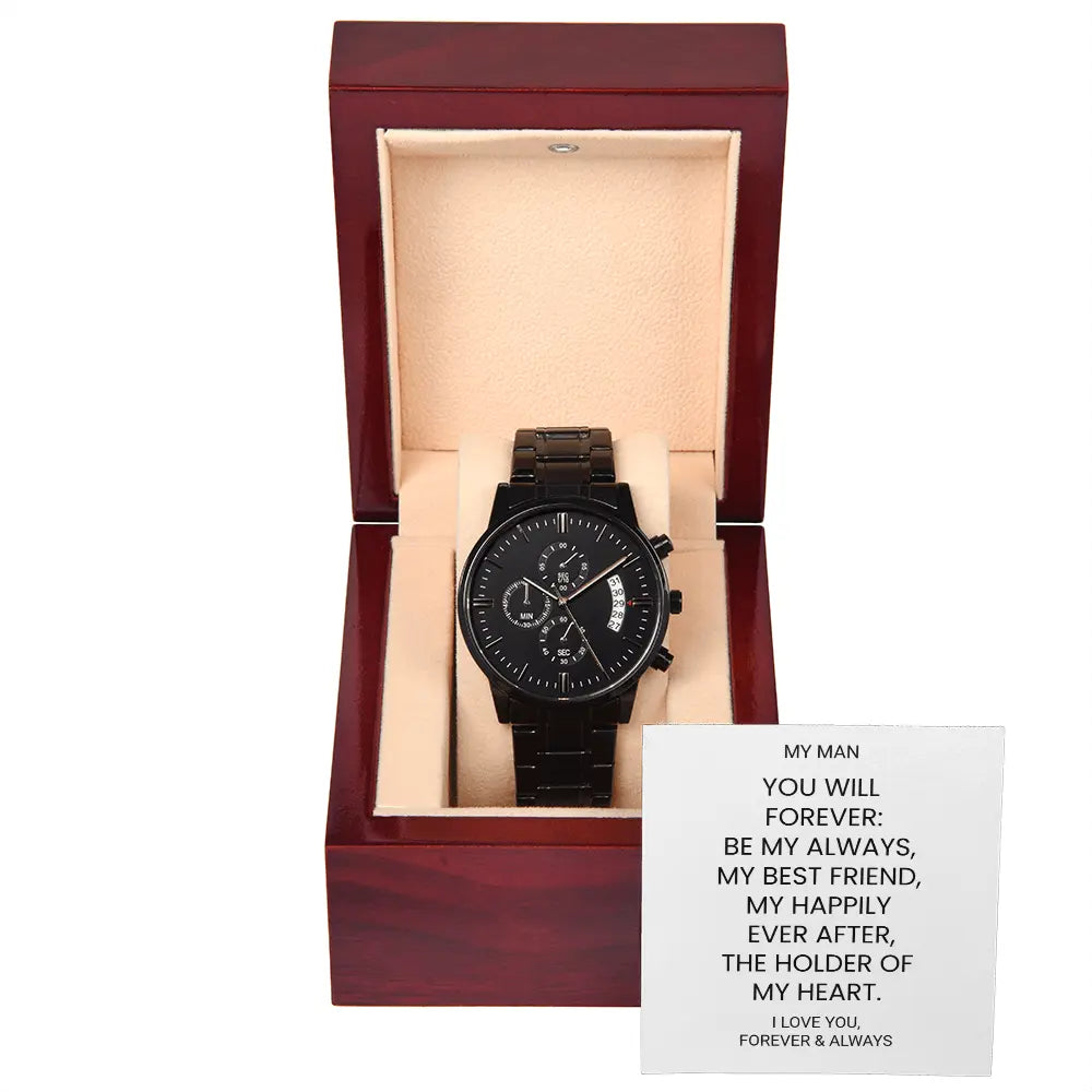 Chronograph Watch Husband Gift  For Him Anniversary Present Soulmate Birthday Gift ShineOn Fulfillment