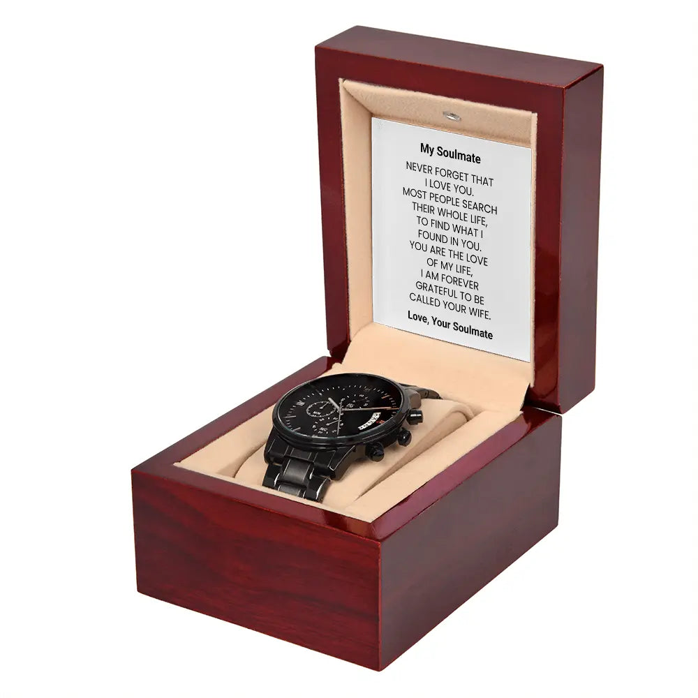 Chronograph Watch Husband Gift For Him Anniversary Gift Birthday ShineOn Fulfillment