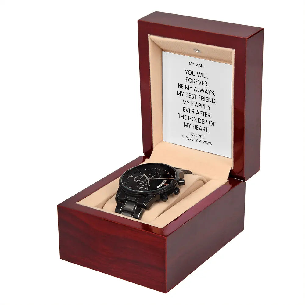 Chronograph Watch Husband Gift  For Him Anniversary Present Soulmate Birthday Gift ShineOn Fulfillment