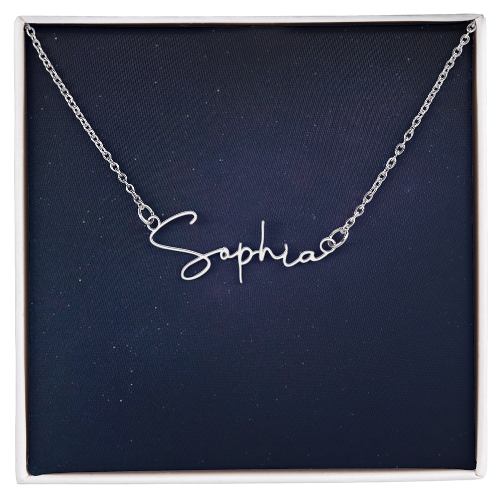 Scripted  Name Pendant Necklace Gift Yourself Or Gift For Her