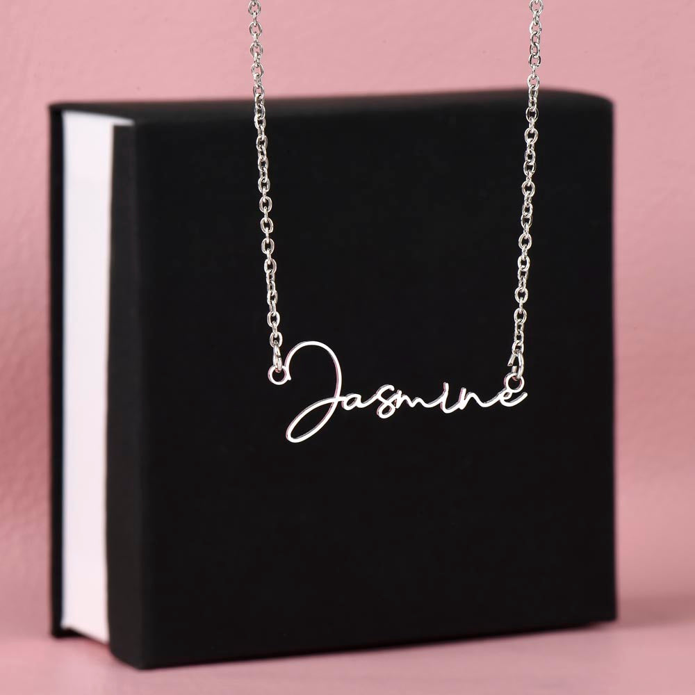 Scripted  Name Pendant Necklace Gift Yourself Or Gift For Her