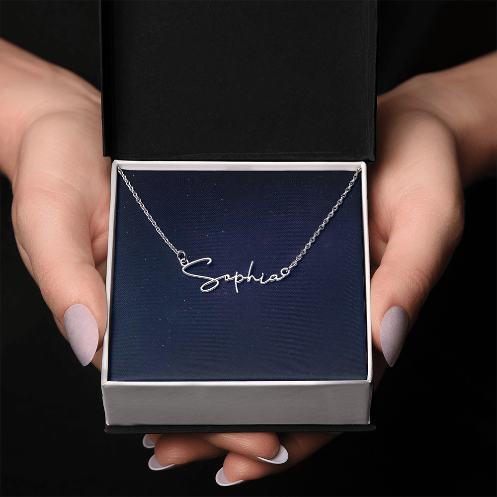 Scripted  Name Pendant Necklace Gift Yourself Or Gift For Her