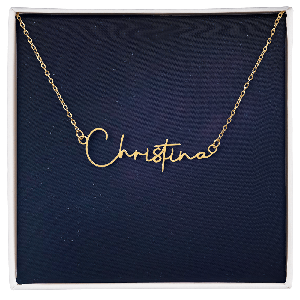 Scripted  Name Pendant Necklace Gift Yourself Or Gift For Her