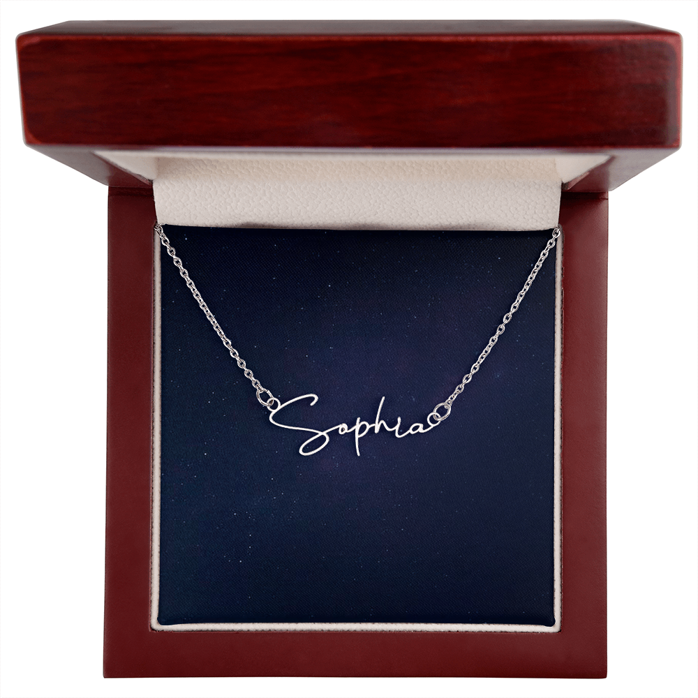 Scripted  Name Pendant Necklace Gift Yourself Or Gift For Her