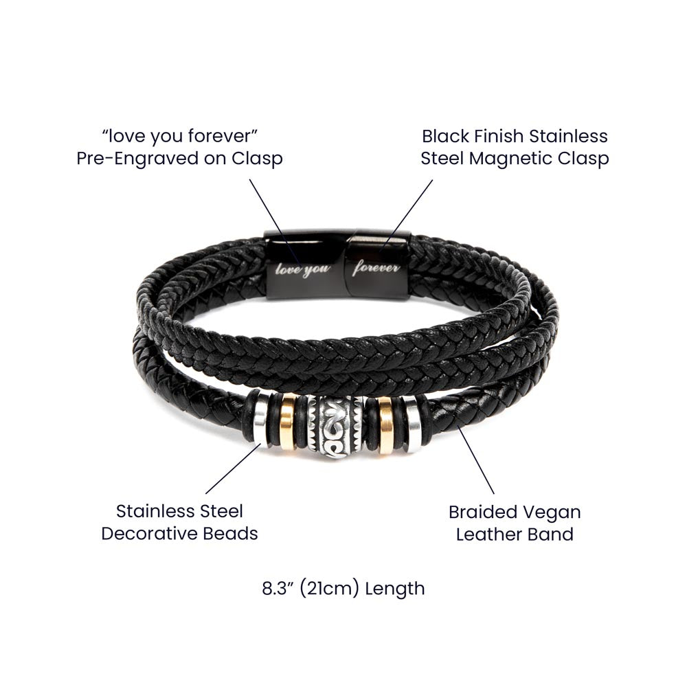 Bonus Dad Bracelet Gift Stepdad Gift For Him Father's Present