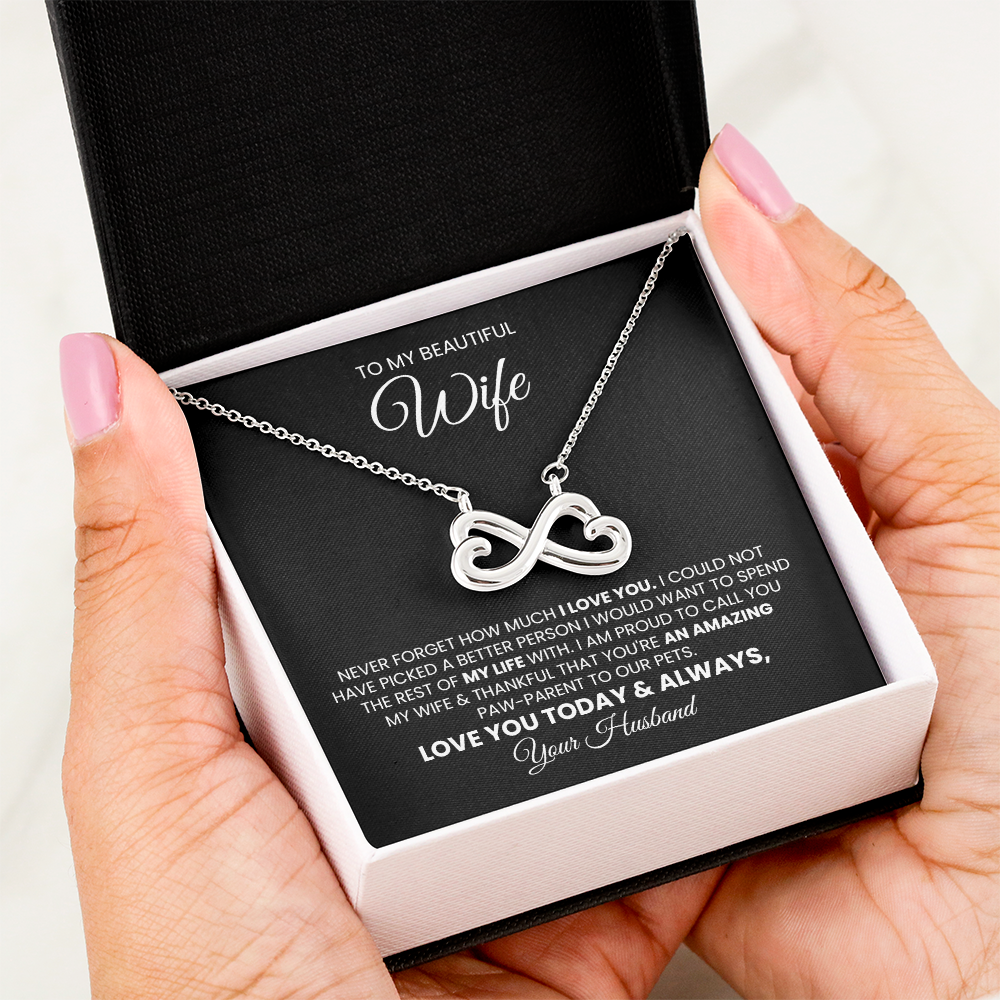 Endless Love Pendant Necklace Gift For Wife Fur Mom Pet Mom Gift