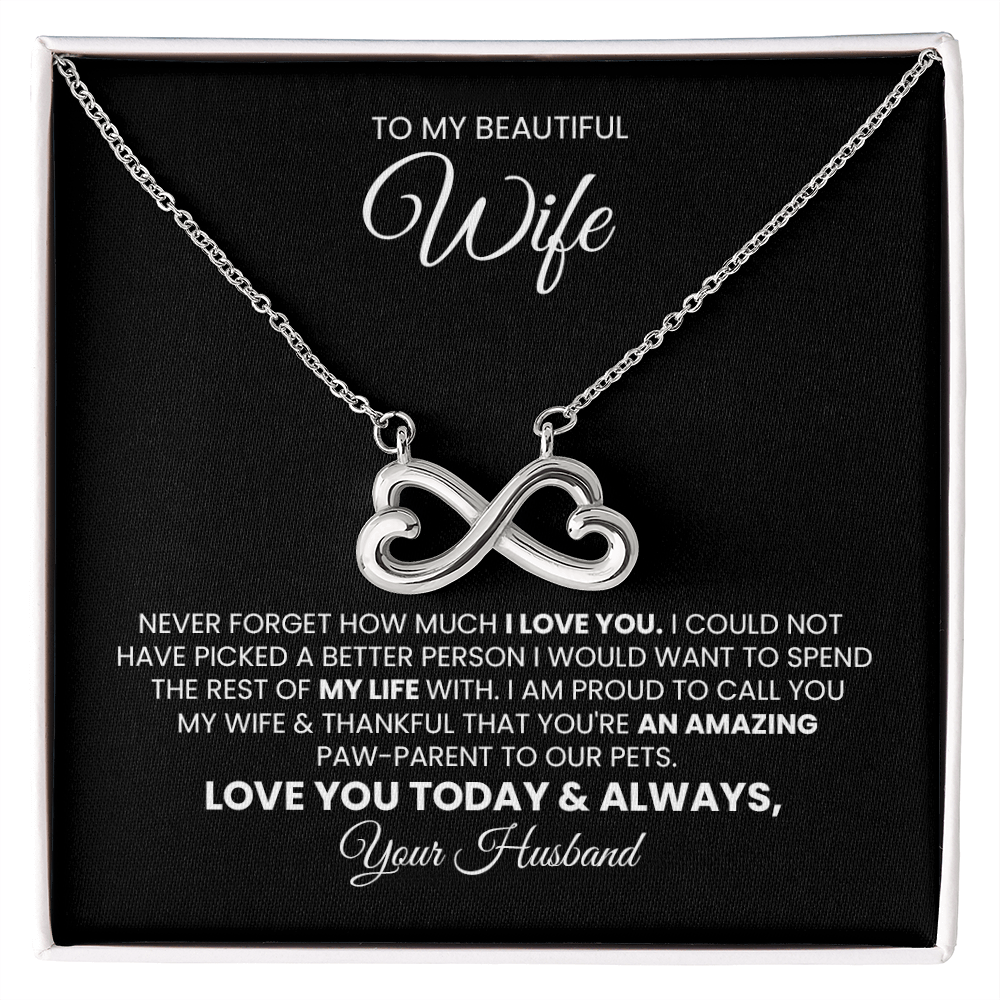 Endless Love Pendant Necklace Gift For Wife Fur Mom Pet Mom Gift