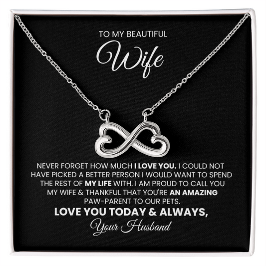 Endless Love Pendant Necklace Gift For Wife Fur Mom Pet Mom Gift